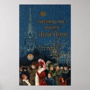 Crowd Blower Horns Poster