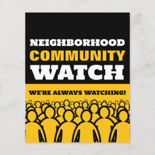 Crowd Design, Nachbarschaft Community Warning Flyer