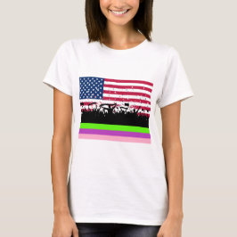 Crowd On American T-Shirt