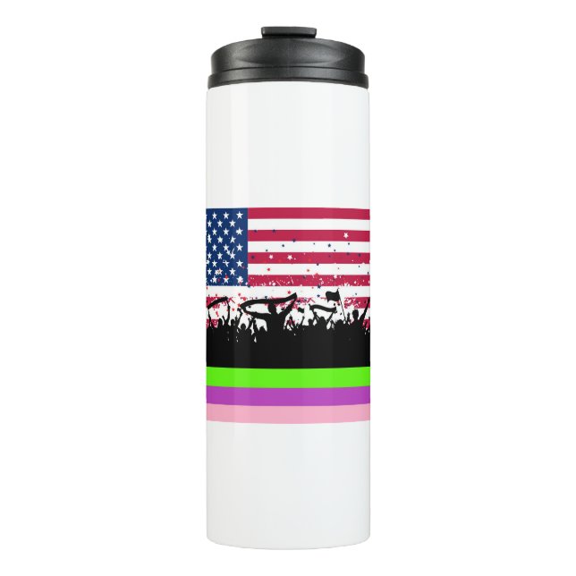 Crowd On American Thermosbecher (Vorderseite)