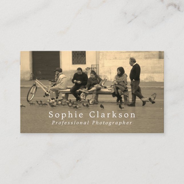 Crowd Portrait, Fotograf, Fotografie Visitenkarte (Vorderseite)