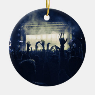 Crowd & Stage - Blue Keramik Ornament