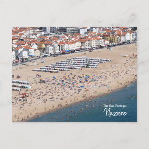 Crowded- Nazare, Portugal Postkarte