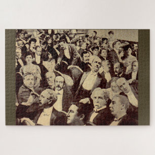 Crowdszene der 20er Jahre Puzzle