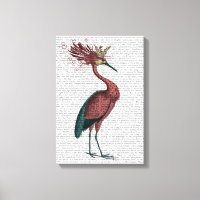 Crowed Marsala Heron