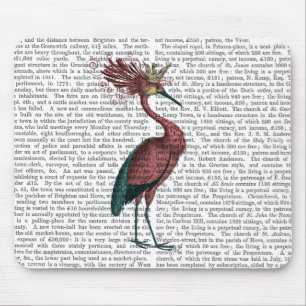 Crowed Marsala Heron Mousepad