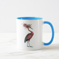 Crowed Marsala Heron