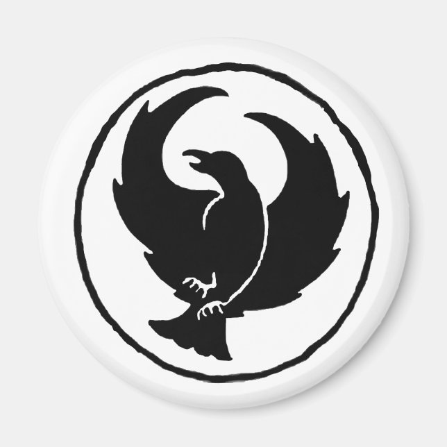 Crowfoot Magnet, Runde und Platz Magnet (Vorne)