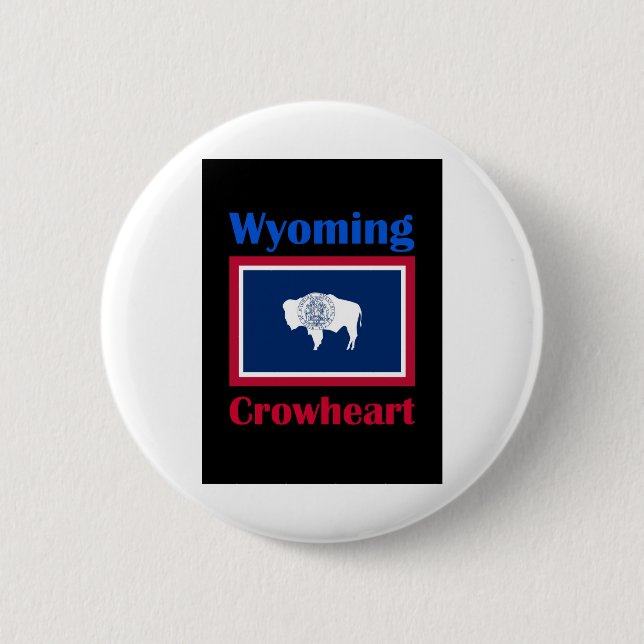 Crowheart Wyoming Button (Vorderseite)