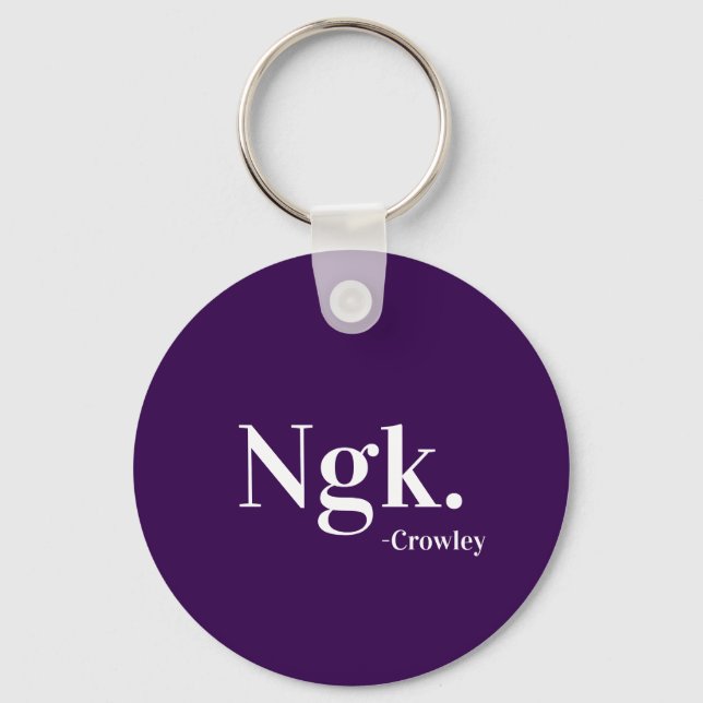 Crowley Ngk Schlüsselanhänger (Vorderseite)