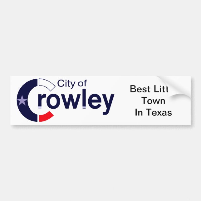 Crowley, Texas Autoaufkleber (Vorne)