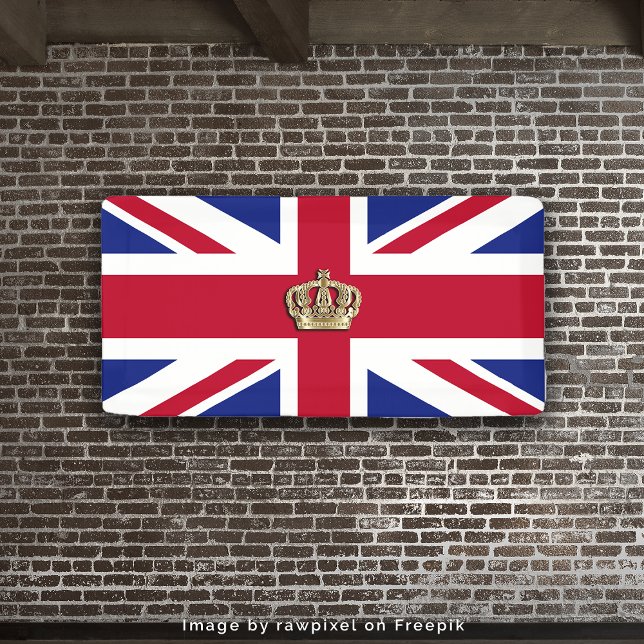 Crown and Union Jack Patriotic Banner (Von Creator hochgeladen)