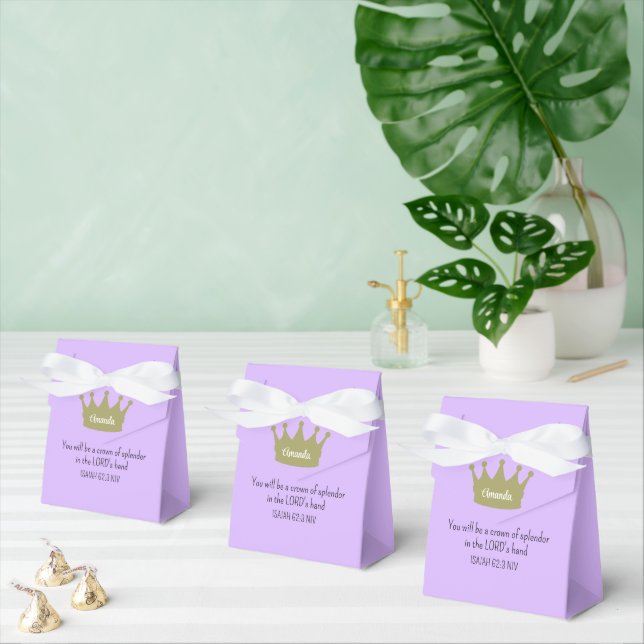 Crown Bible Verse Christliche Glaubenslehre Lila Geschenkschachtel (Zahlreiche)