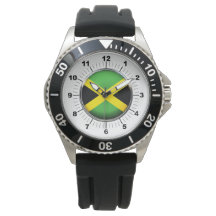 Crown Black Rubber Strap Watch auf der Jamaica Fla