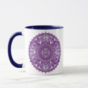 Crown Chakra Mandala Zwei-Tone-Tasse Tasse