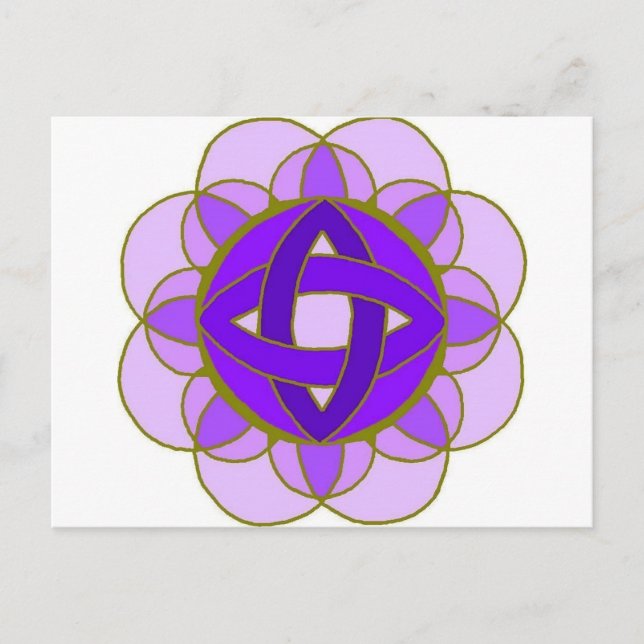 "Crown Chakra" Postkarte (Vorderseite)