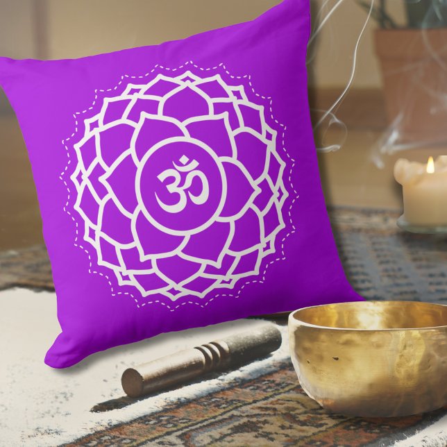 Crown Chakra | Sahasrara | Lila | Meditation Kissen (Von Creator hochgeladen)