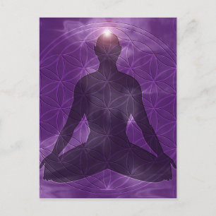 Crown Chakra Sahasrara Postkarte