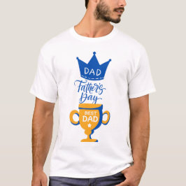 🎖️ Crown & Champion Trophy - Stilvoller Vater T-Shirt