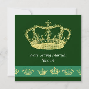 Crown Designs - Grün Einladung
