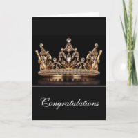 Crown Greeting Card Glückwunschs