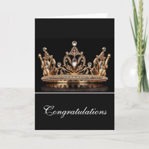 Crown Greeting Card Glückwunschs Karte