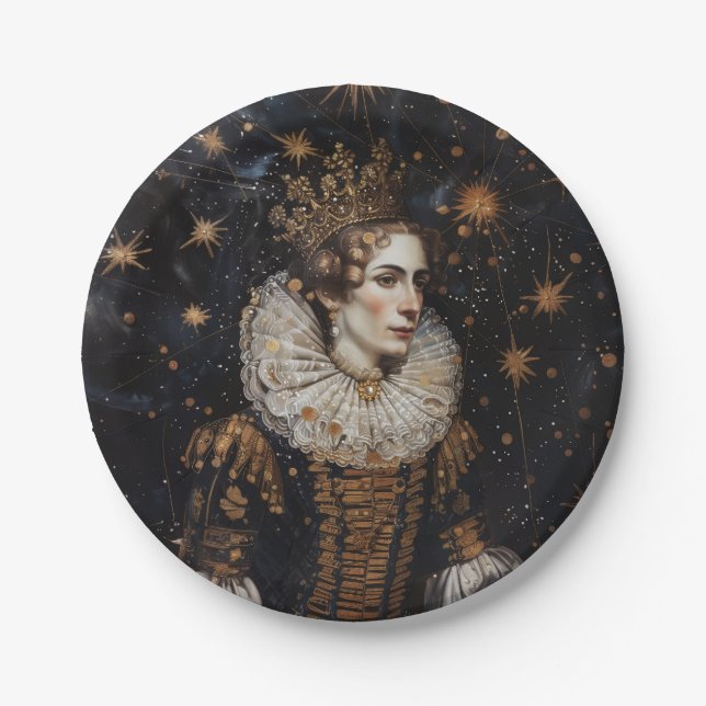 Crown Josephine - Rundpapier-Teller Pappteller (Vorderseite)