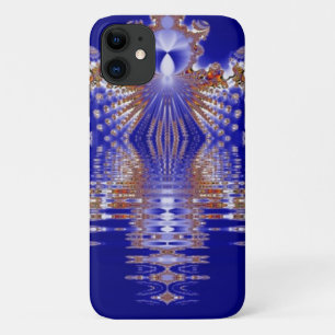 Crown Lake Blaue Kristallfraktale Case-Mate iPhone Hülle