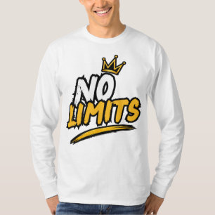Crown-Langarm-T-Shirt "No Limits" T-Shirt