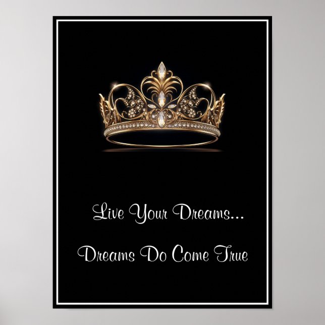 Crown Live Your Dreams Poster (Vorne)