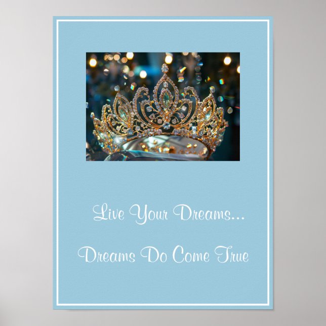 Crown Live Your Dreams Poster (Vorne)