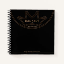 Crown Logo 8.5" x 8.5" SpiralNotebook Notizbuch