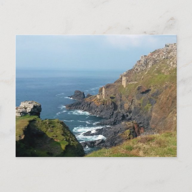 Crown Mines Botallack Cornwall England Postkarte (Vorderseite)