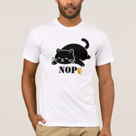 Crown NOPE Black Cat Funny for Cat Lovers T-Shirt