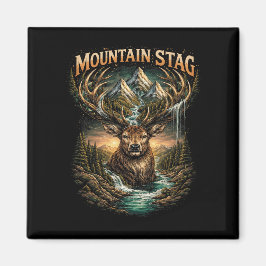 Crown of the Mountain Stag Magnet