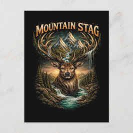 Crown of the Mountain Stag Postkarte