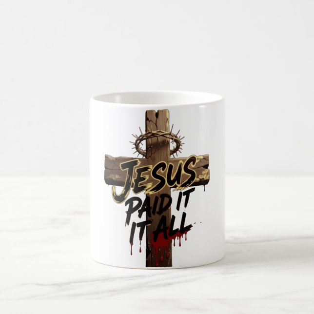 Crown of Thorns Jesus Shirt – Christian T-Shirt Kaffeetasse (Mittel)
