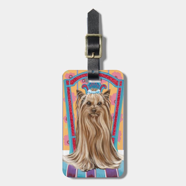 Crown Princess Yorkie Gepäckanhänger (Vorderseite vertikal)