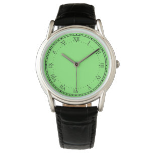 Crown Protector Black and Green Leather Watch Armbanduhr