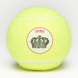 CROWN QUEEN INDIVIDUELLE NAME Tennis Ball