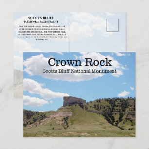 Crown Rock, Scotts Bluff National Monument, NE Postkarte