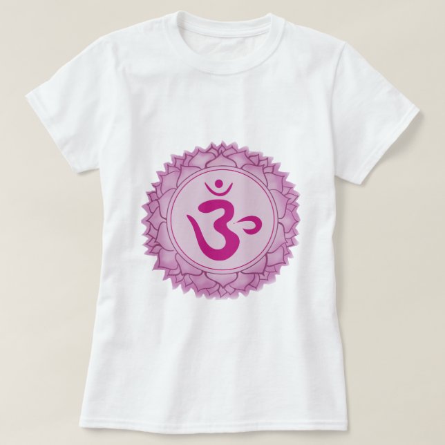 Crown Sahasrara Chakra T - Shirt der Frauen (Design vorne)