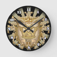 Crown Shield-Familienwappen-Nachname