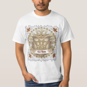 Crown Shield-Familienwappen-Nachname T-Shirt