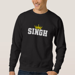 Crown Singh Khanda Sikh Sikhism Punjabi Men Kids Sweatshirt