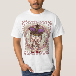 Crown Skull Biker T-Shirt