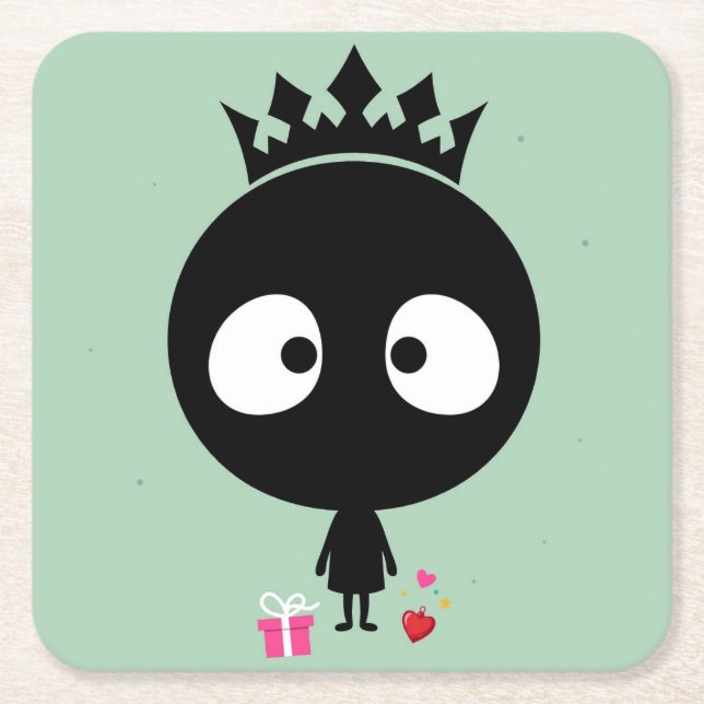 Crown Valentine Untersetzer (Vorderseite)