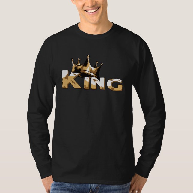 Crown with writing KING T-Shirt (Vorderseite)