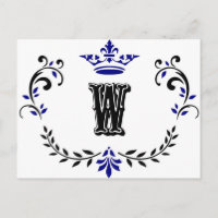 Crown Wreath Monogram 'W'