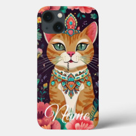 Crowned Bejewelled Cat Case-Mate iPhone Hülle